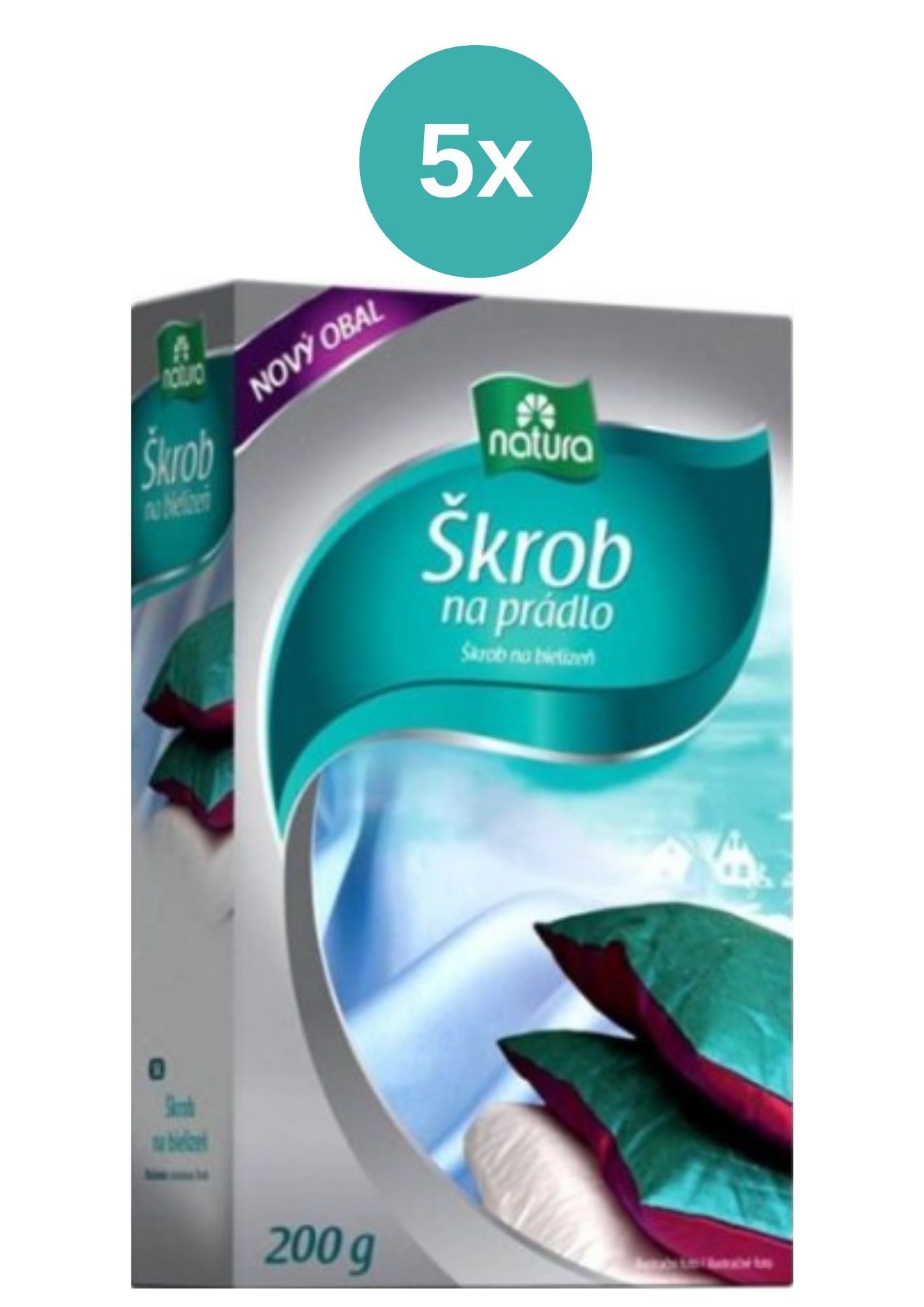 Natura škrob zemiakový na bielizeň 5x200 g