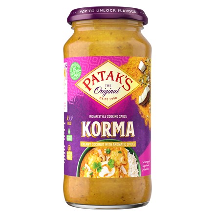 FWTANDOORI Patak's Original Korma Omáčka krémová kokos/kari 450 g
