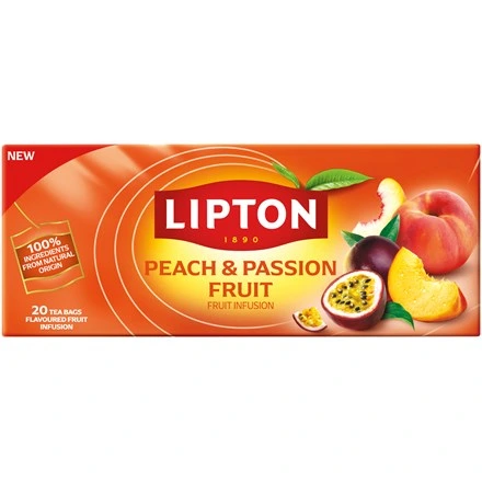 Lipton Čaj broskyňa maracuja 20 x 2 g