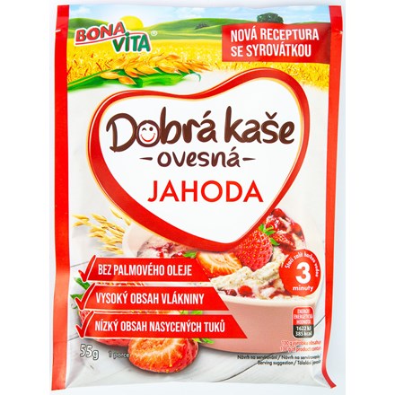 BONAVITA Dobrá kaša jahoda 55 g