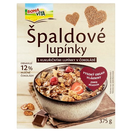 E-shop BONAVITA Lupienky špaldové čokoládové 375 g