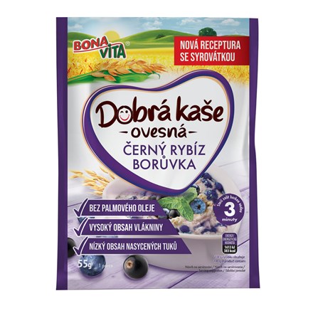 BONAVITA Dobrá kaša ríbezle čučoriedka 55 g