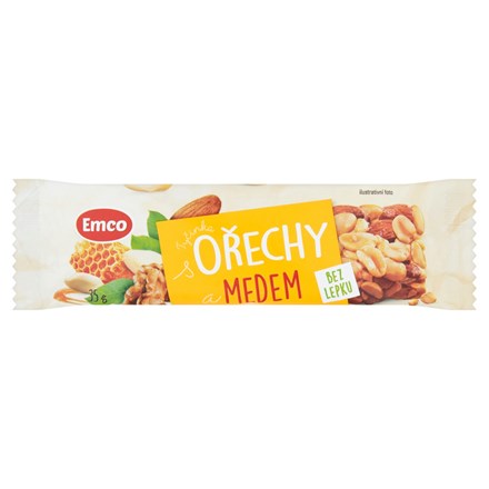 Emco Tyčinka orechy/med 3 x 35 g