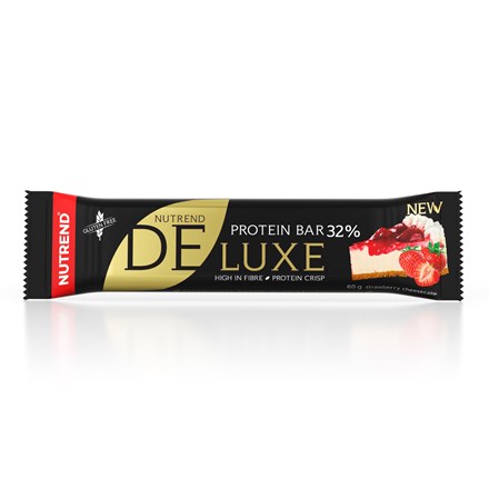 NUTREND Deluxe 32% Proteínová tyčinka príchuť jahodový cheesecake 60 g