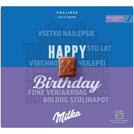E-shop Milka Dezert Pralinky Milk Cream "Happy Birthday" 110 g