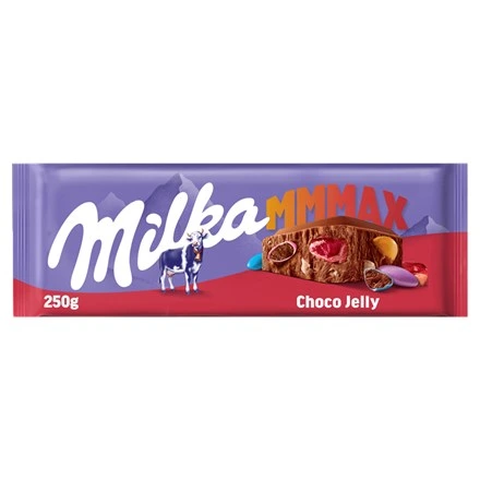 Milka Mmmax Choco Jelly mliečna čokoláda so želé 250 g