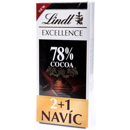 Lindt Excellence čokoláda horká 78% 3 x 100 g