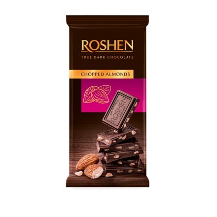 ROSHEN Čokoláda horká mandle 85 g