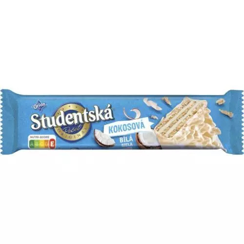E-shop Orion Študentská pečať Oblátka biela kokosová 30 x 31 g
