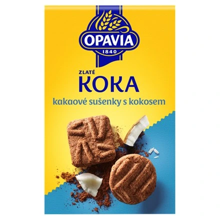 OPAVIA Zlaté Koka sušienky s kokosom a kakaom 180 g