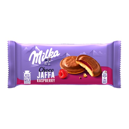 Milka Jaffa piškóty malinovej, mliečna čokoláda 147 g