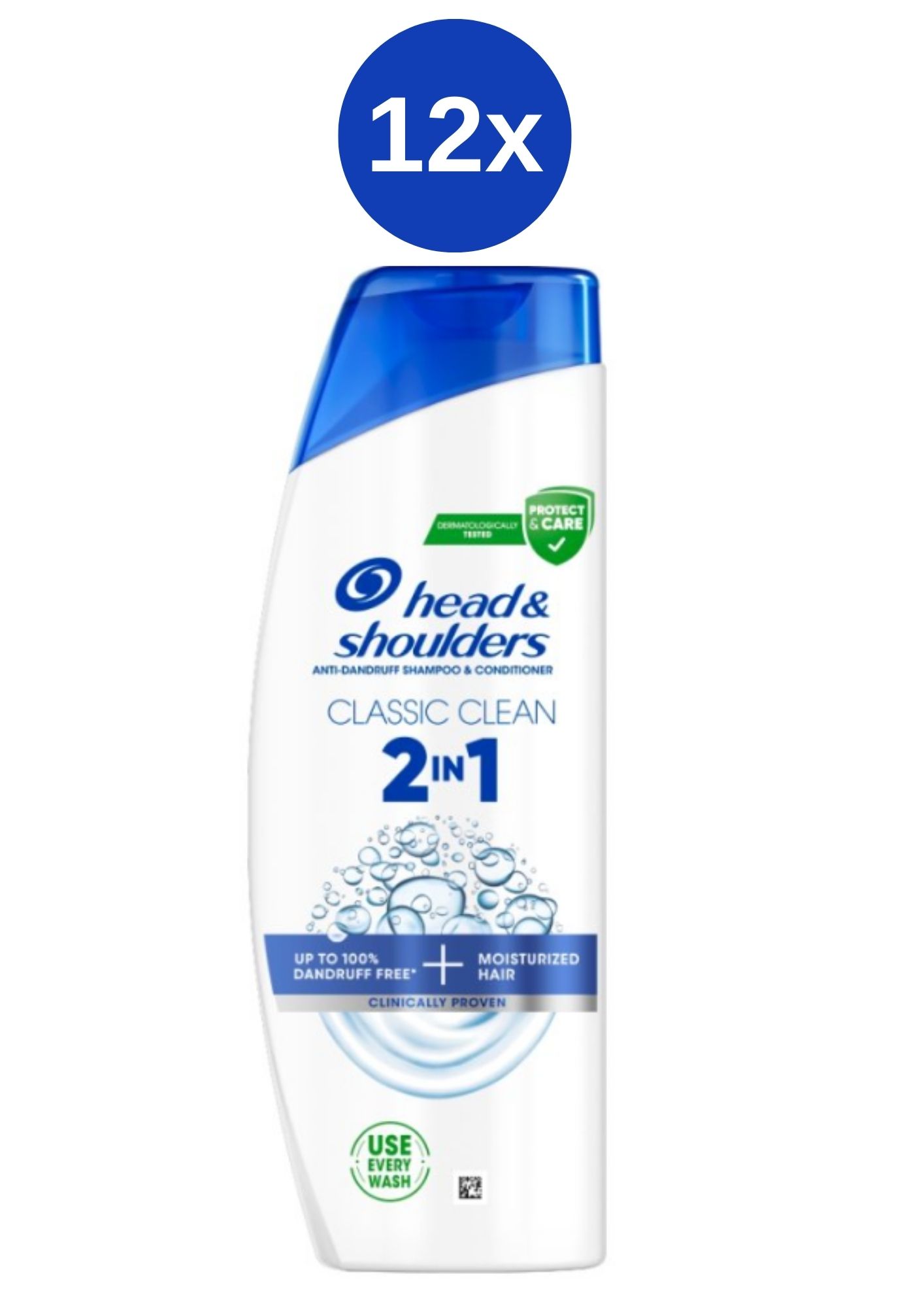 H&S šampón 2v1 Classic Clean 12x250ml