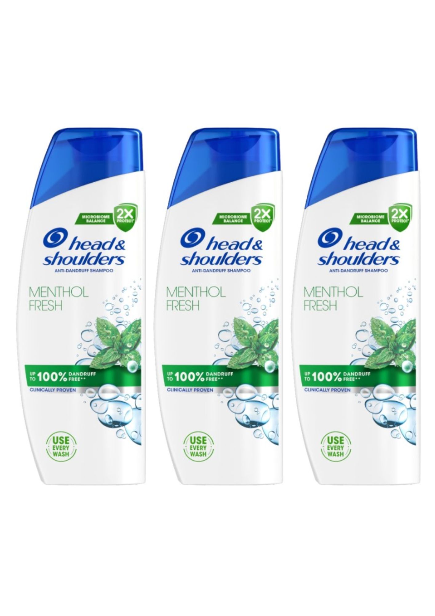 H&S šampón Menthol 3x250ml