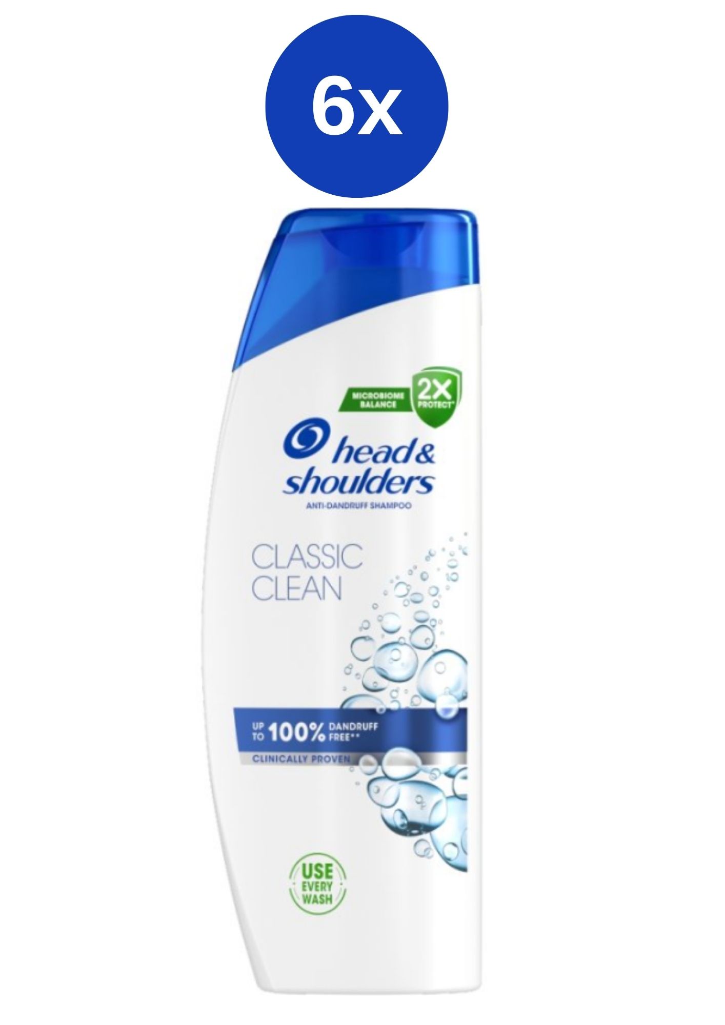 H&S šampón Classic Clean 6x400ml