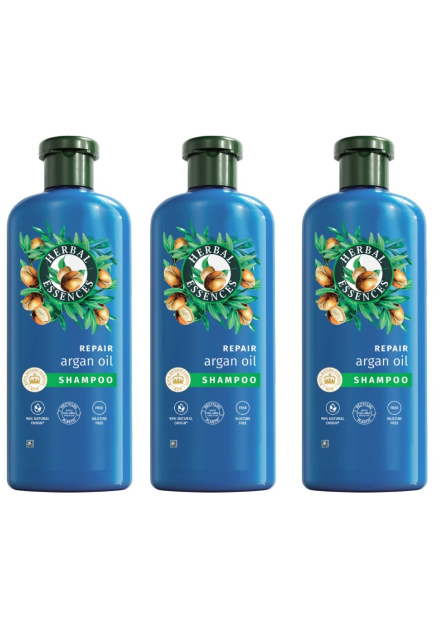 Herbal Essences šampón 96% Natural origin Argan Oil 3x350ml