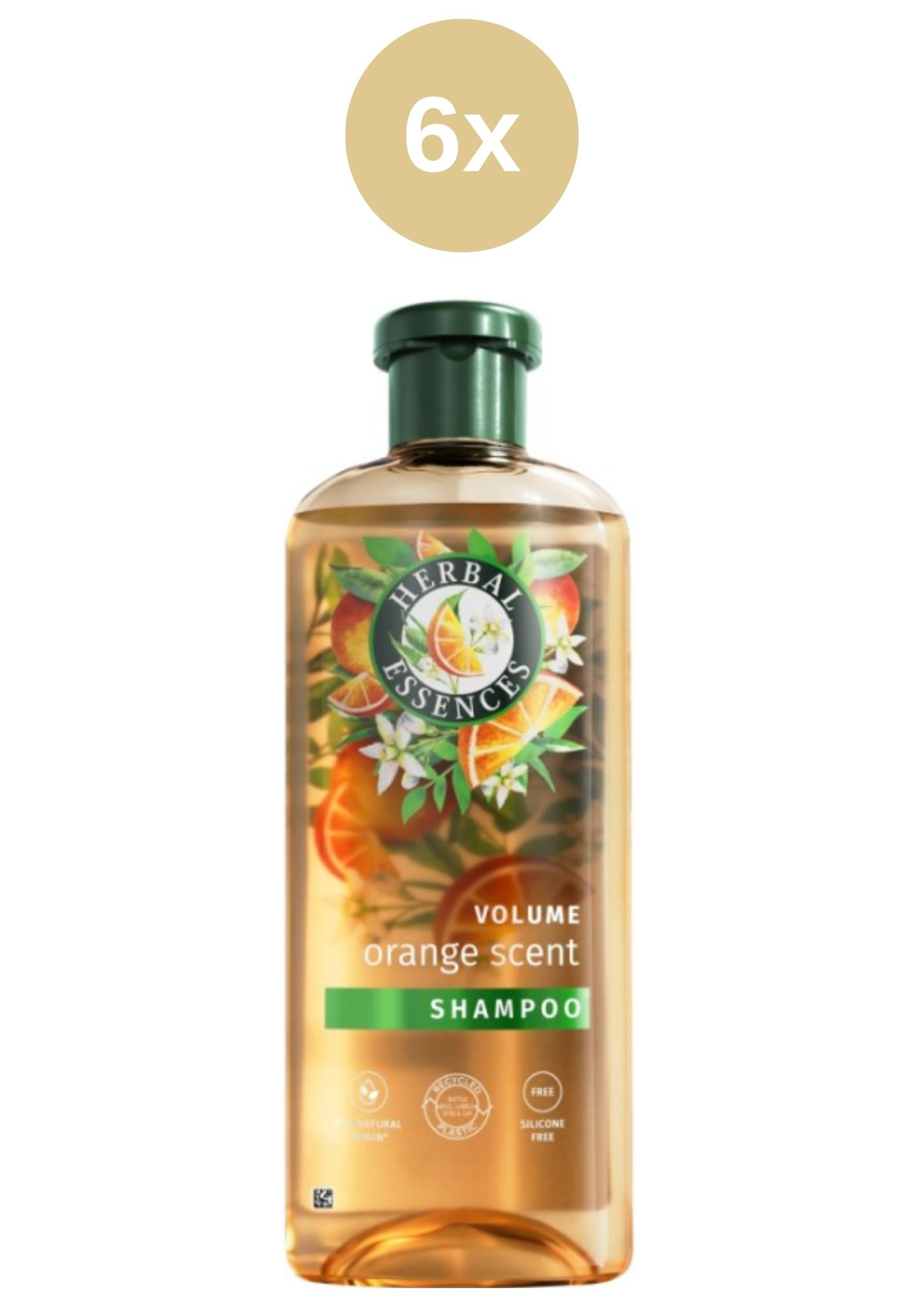 Herbal Essences šampón 96% Natural origin Orange 6x350ml