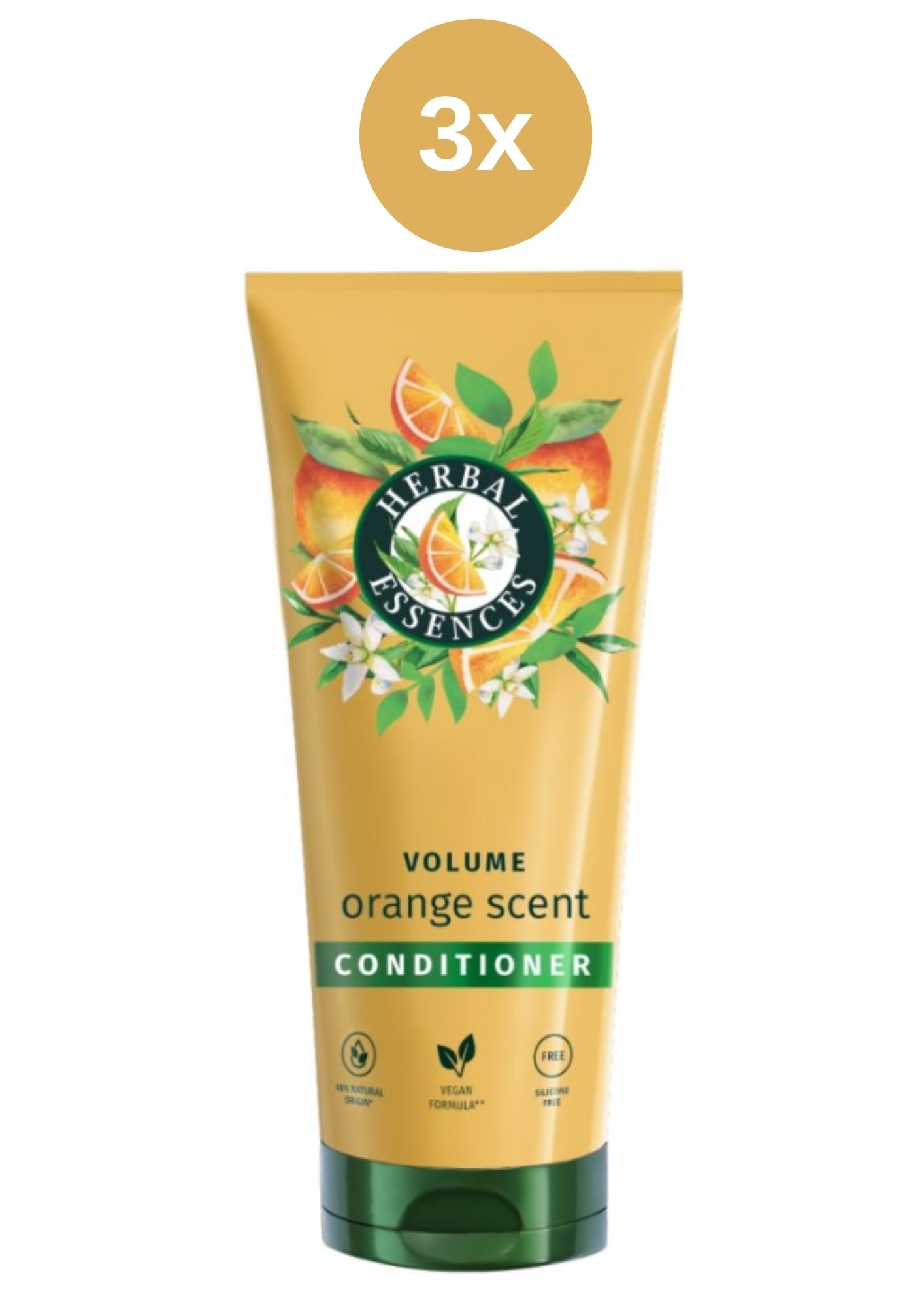 Herbal Essences kondicionér 96% Natural origin Orange 3x250ml