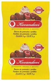 E-shop KOVANDOVI Potravinárske farbivo žlté 10 x 5 g