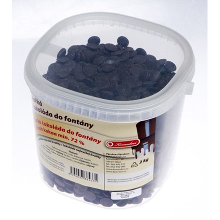 KOVANDOVI Čokoláda do fontány horká 72% 2 kg