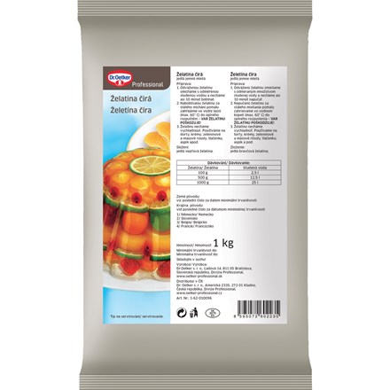 E-shop Dr. Oetker Želatína číra 1 kg