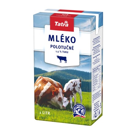E-shop Tatra Mlieko polotučné 1,5% trvanlivé 12 x 1 l
