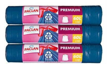 Paclan Vrecia na odpad zaťahovacie silné 60 l 3 x 10 ks