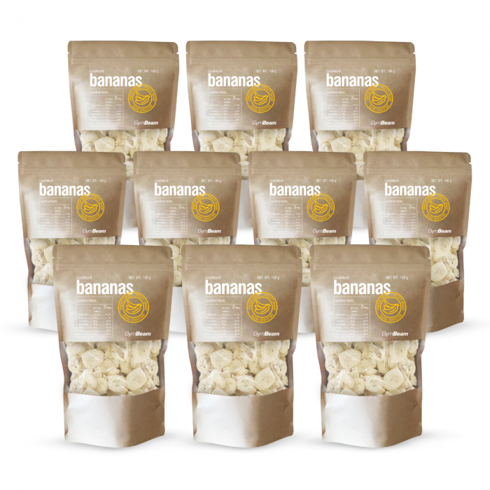 Lyofilizované banány - GymBeam