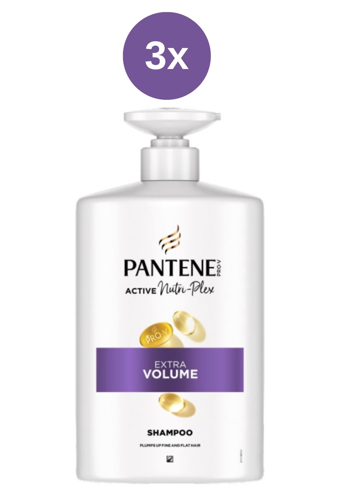 Pantene Pro-V Intensive Extra Volume Shampoo 3x1000 ml