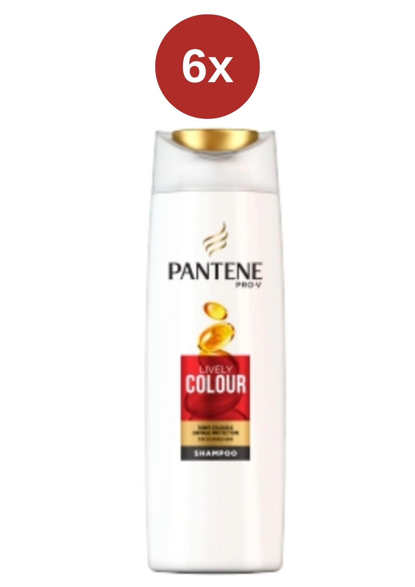 Pantene šampón Lively Colour 6x400ml