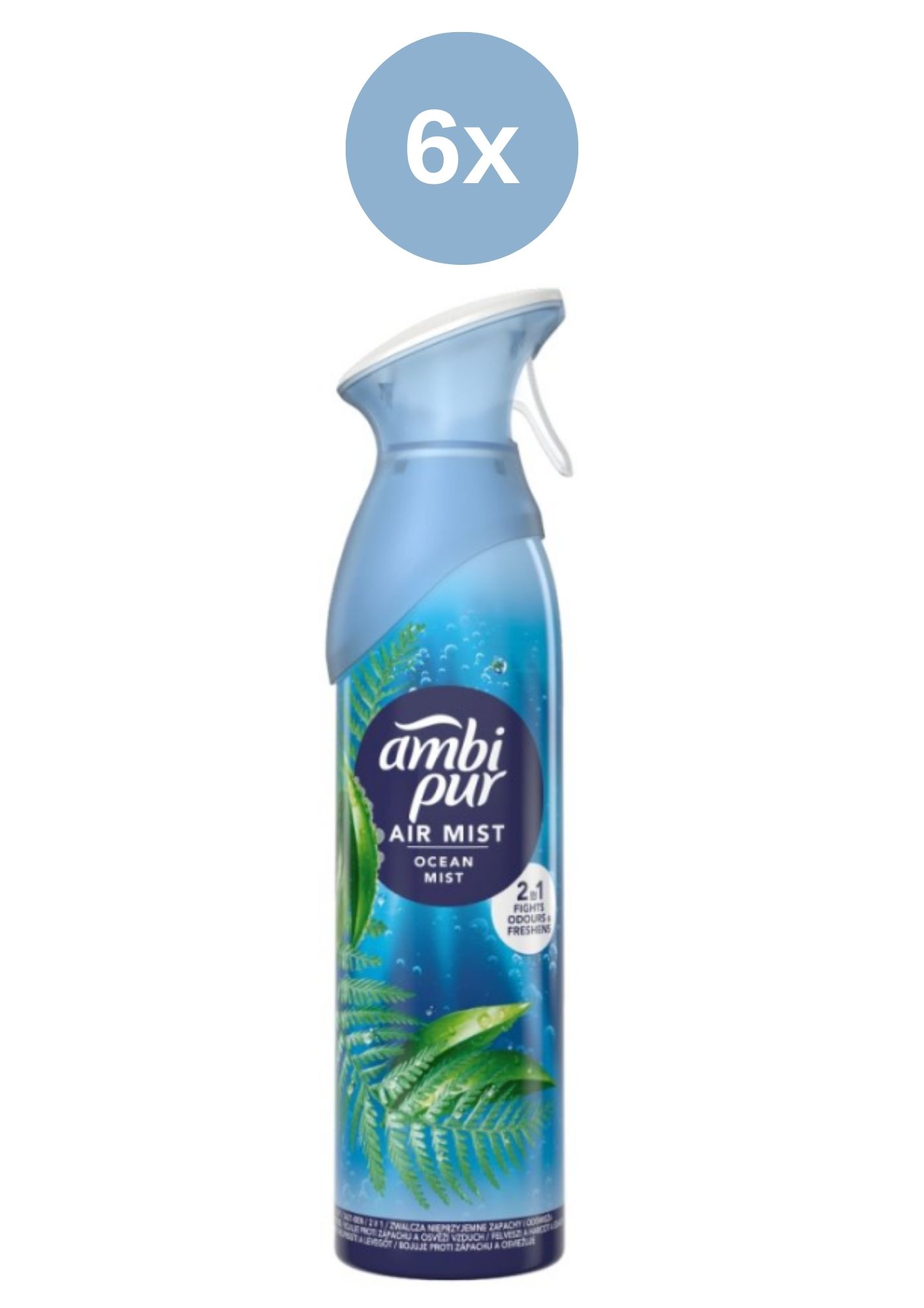 AmbiPur Spray 6x185ml Ocean Mist