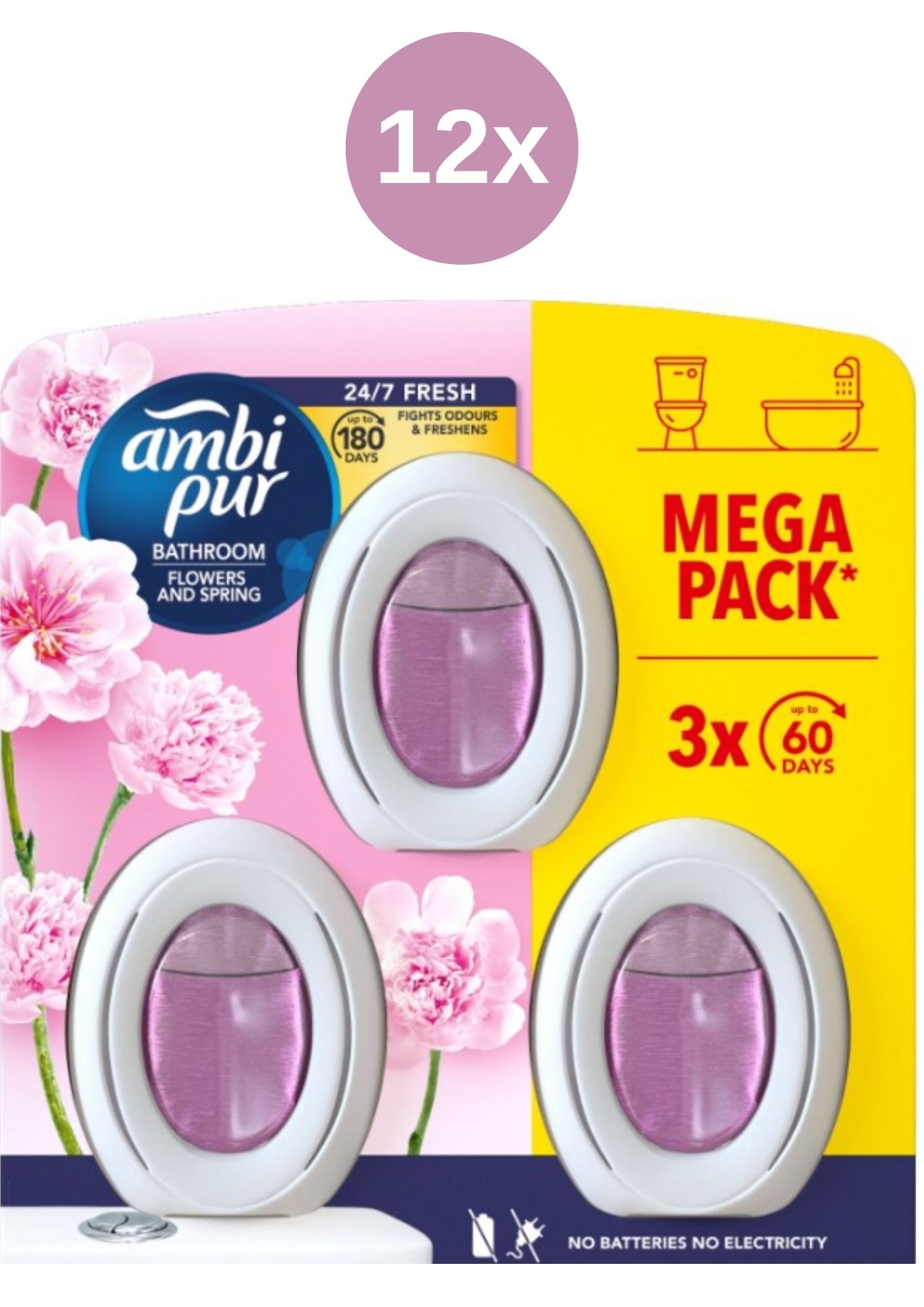 AmbiPur kúpeľňa 12x (3x8ml/bli) Flow Spring