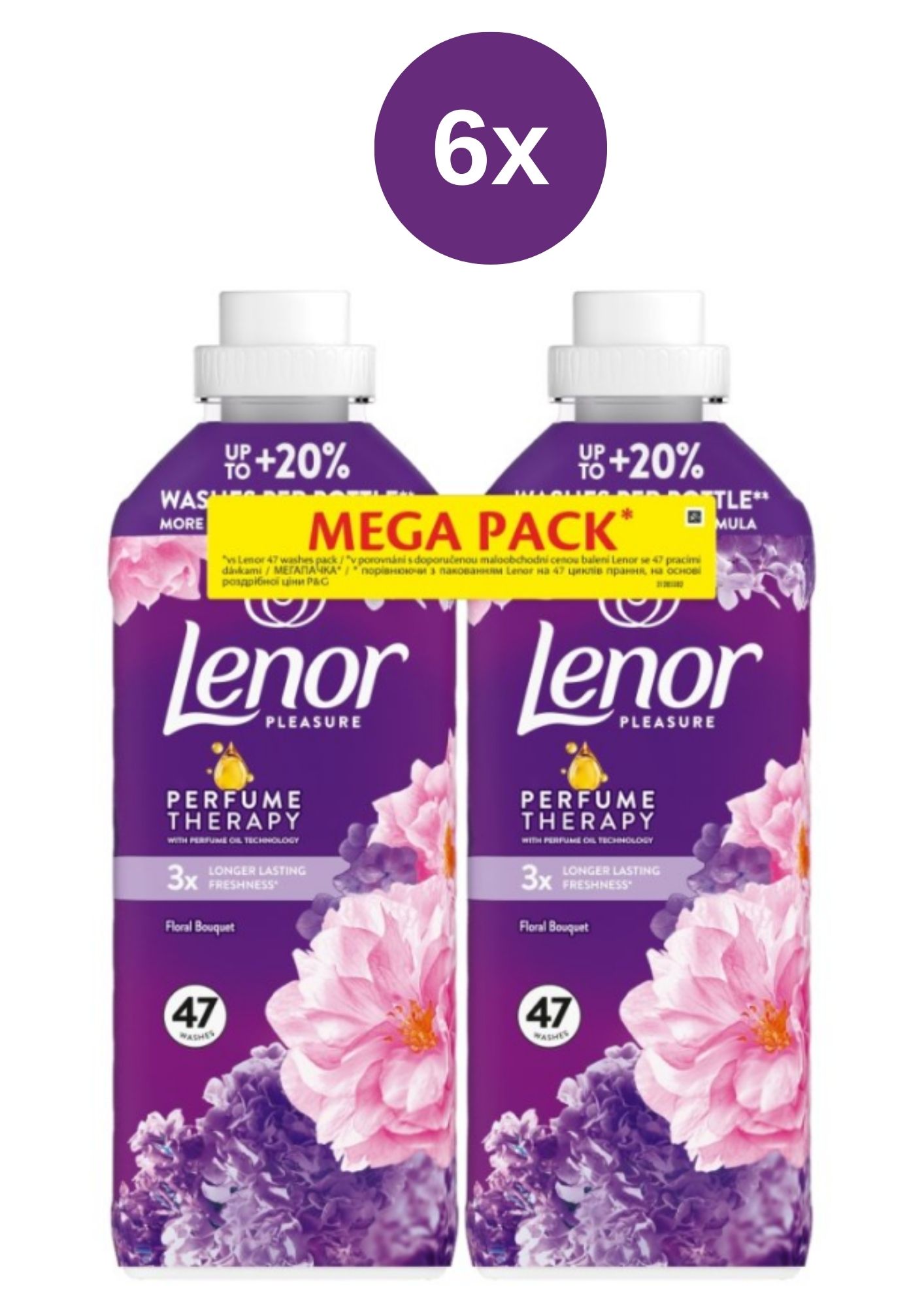 Lenor aviváž Amethyst & Flower Bouquet duopack 6x (2x987ml) 94PD