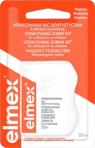 DENTÁLNA NIT ELMEX VOSKOVANÁ MENTOL 50 M