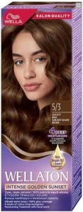 Wella Wellaton Svetlo zlatohnedá krémová permanentná farba na vlasy 5/3