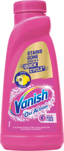 Vanish Oxi Action gélový odstraňovač škvŕn ružový, 500 ml