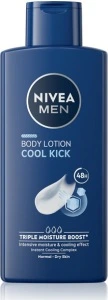 Nivea Men Cool Kick telové mlieko s pumpičkou pre mužov 400 ml