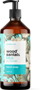 Wood Santal & Lotus tekuté mydlo na ruky 1 l, dávkovač