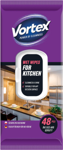 Vortex vlhčené čistiace obrúsky do kuchyne, 48 ks
