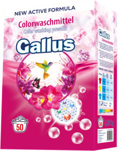 Gallus prací prášok, 50 dávok, color, 3,25 kg