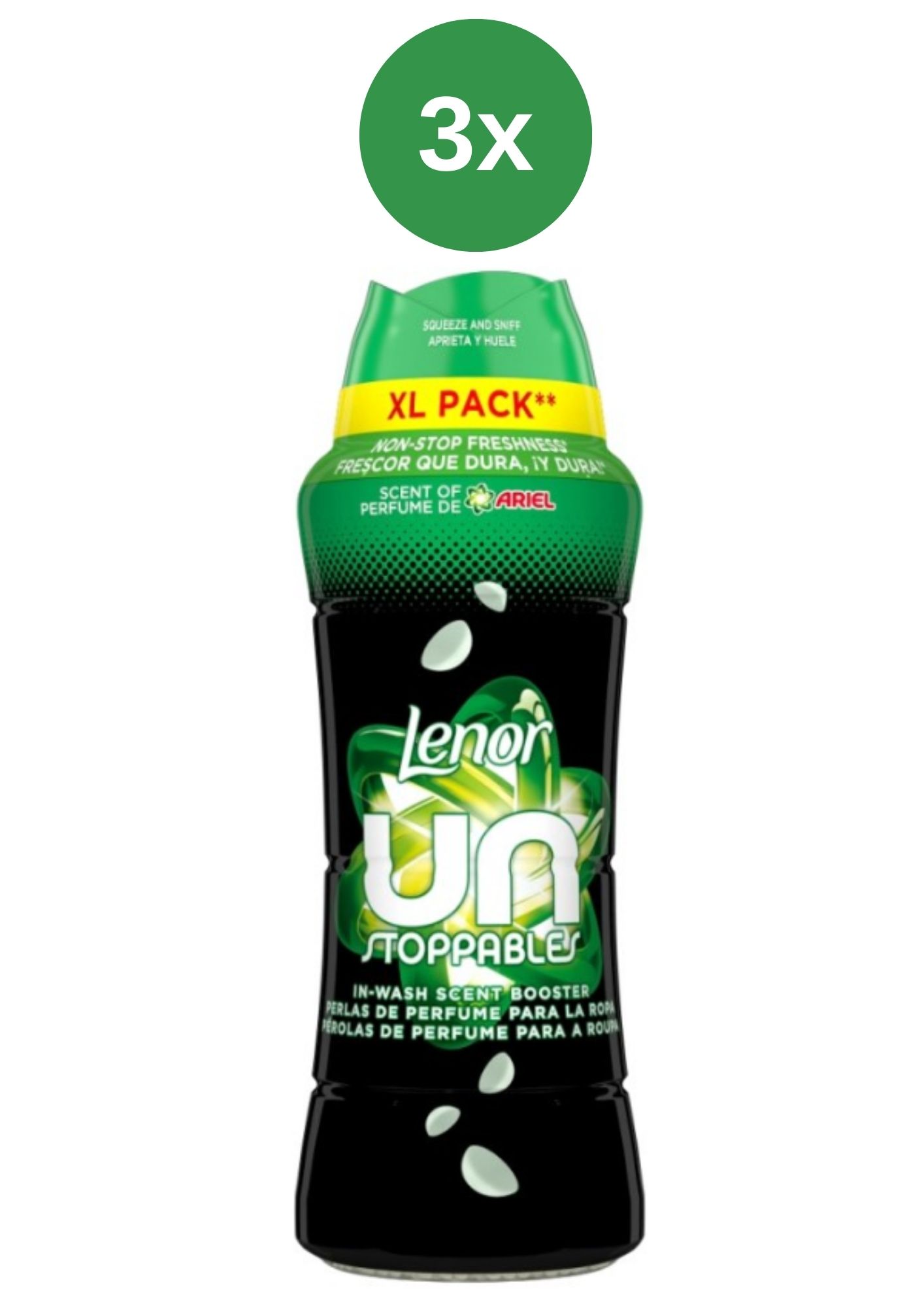 Lenor Unstoppables perličky Ariel 3x495g/40PD