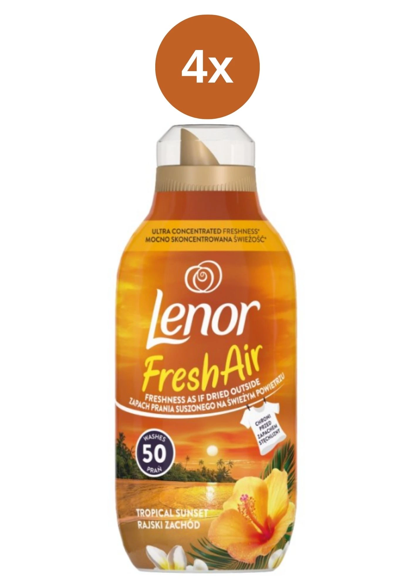 Lenor aviváž Fresh Tropical Sunset 4x700ml/50PD