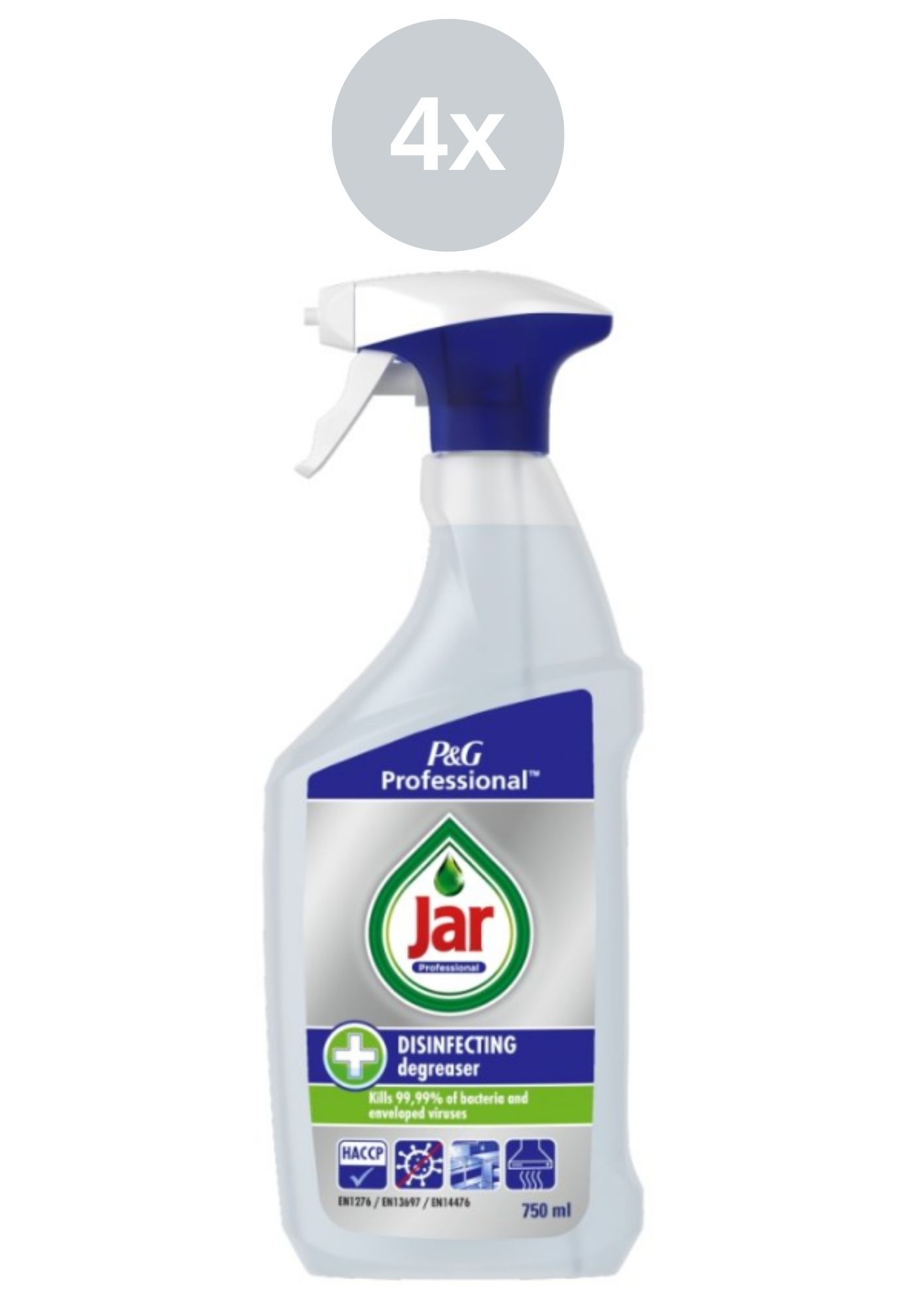 E-shop Jar PROF 4x750ml dezinf odmasťovač MR