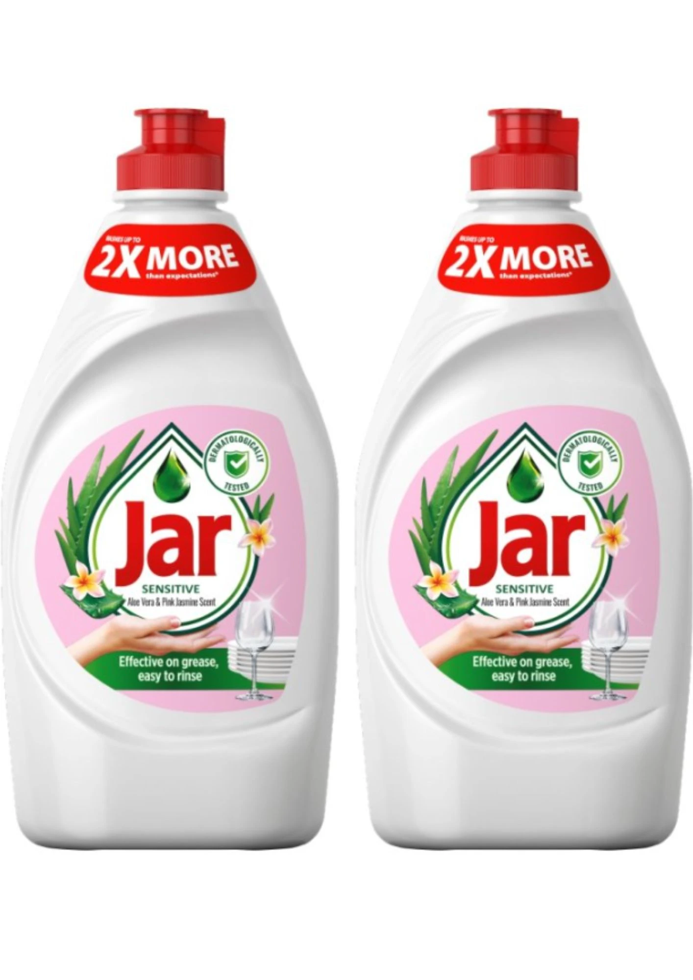 Jar prostriedok na riad Sensitive Aloe&Pink 2x450ml