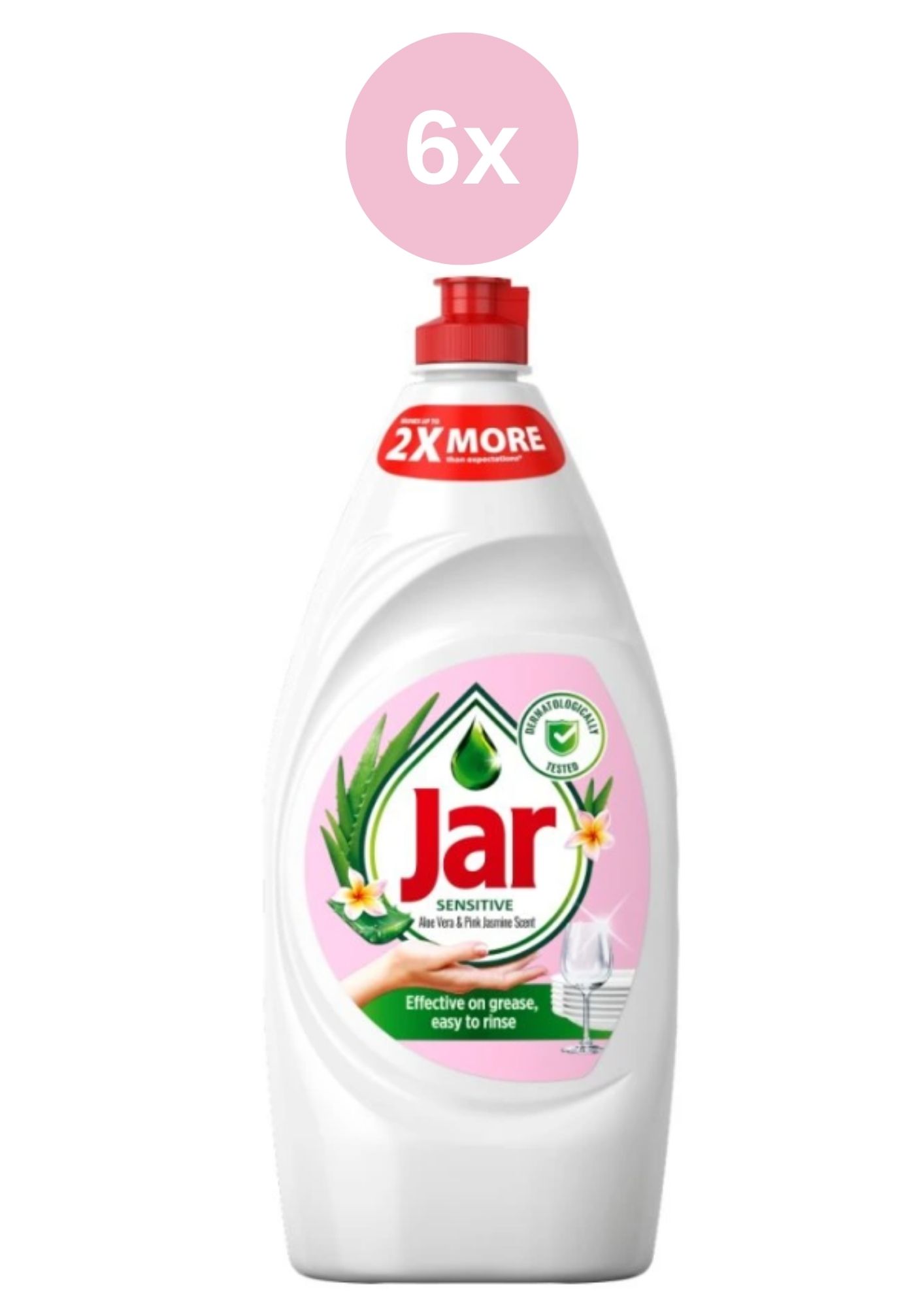 Jar 6x900ml Sensitive Aloe&Pink Jasmin