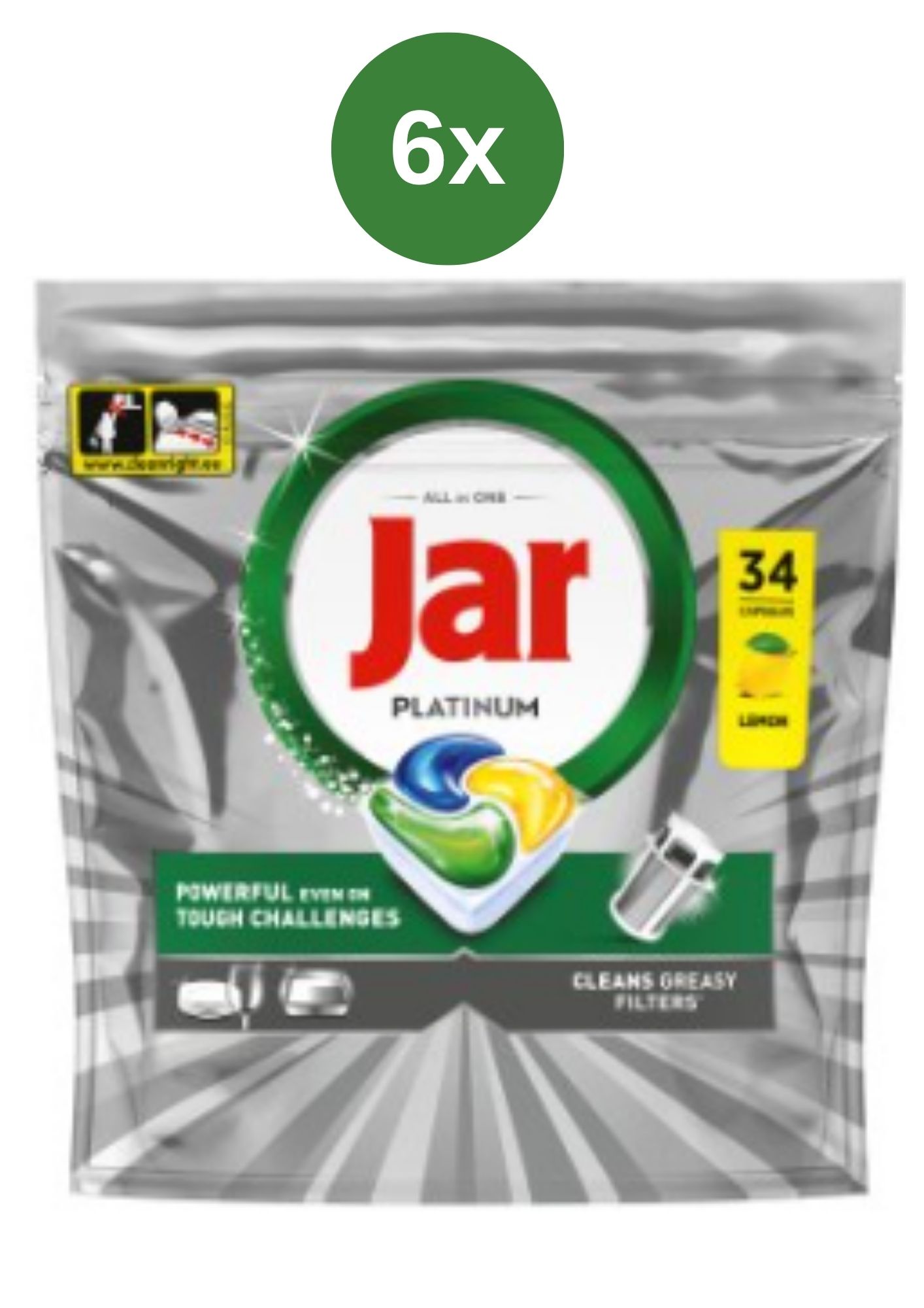 E-shop Jar tab 6x (34ks/bal) Platinum