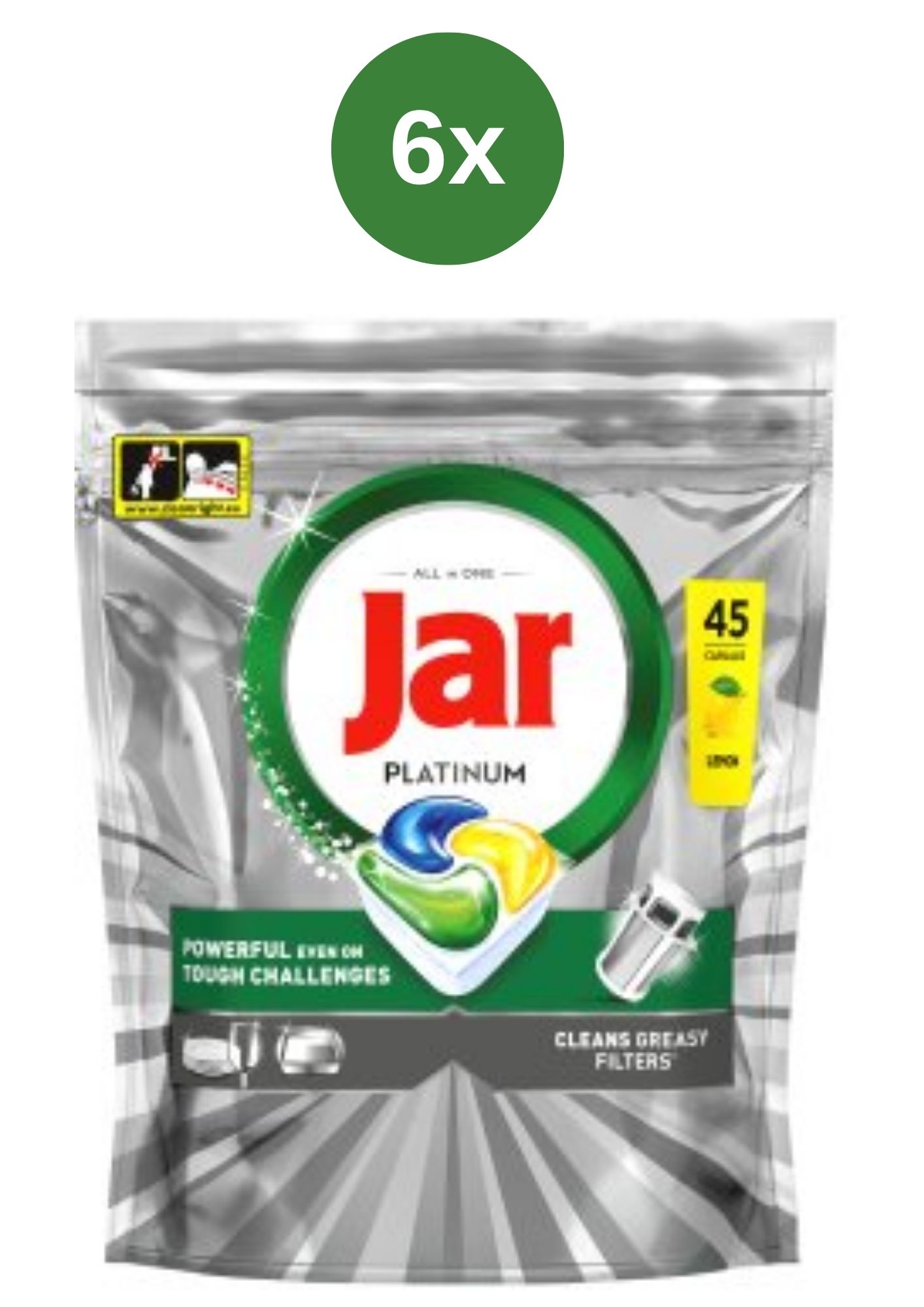 E-shop Jar tab 6x (45ks/bal) Platinum
