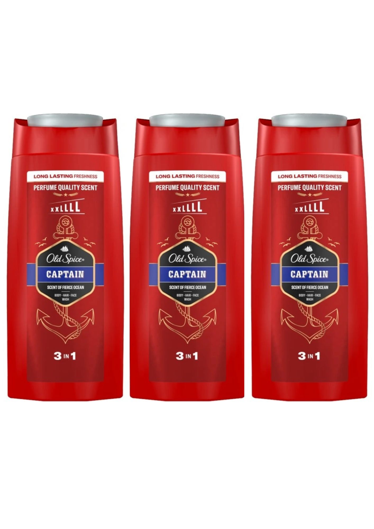 E-shop Old Spice sprchový gél Captain 3x675ml XXL