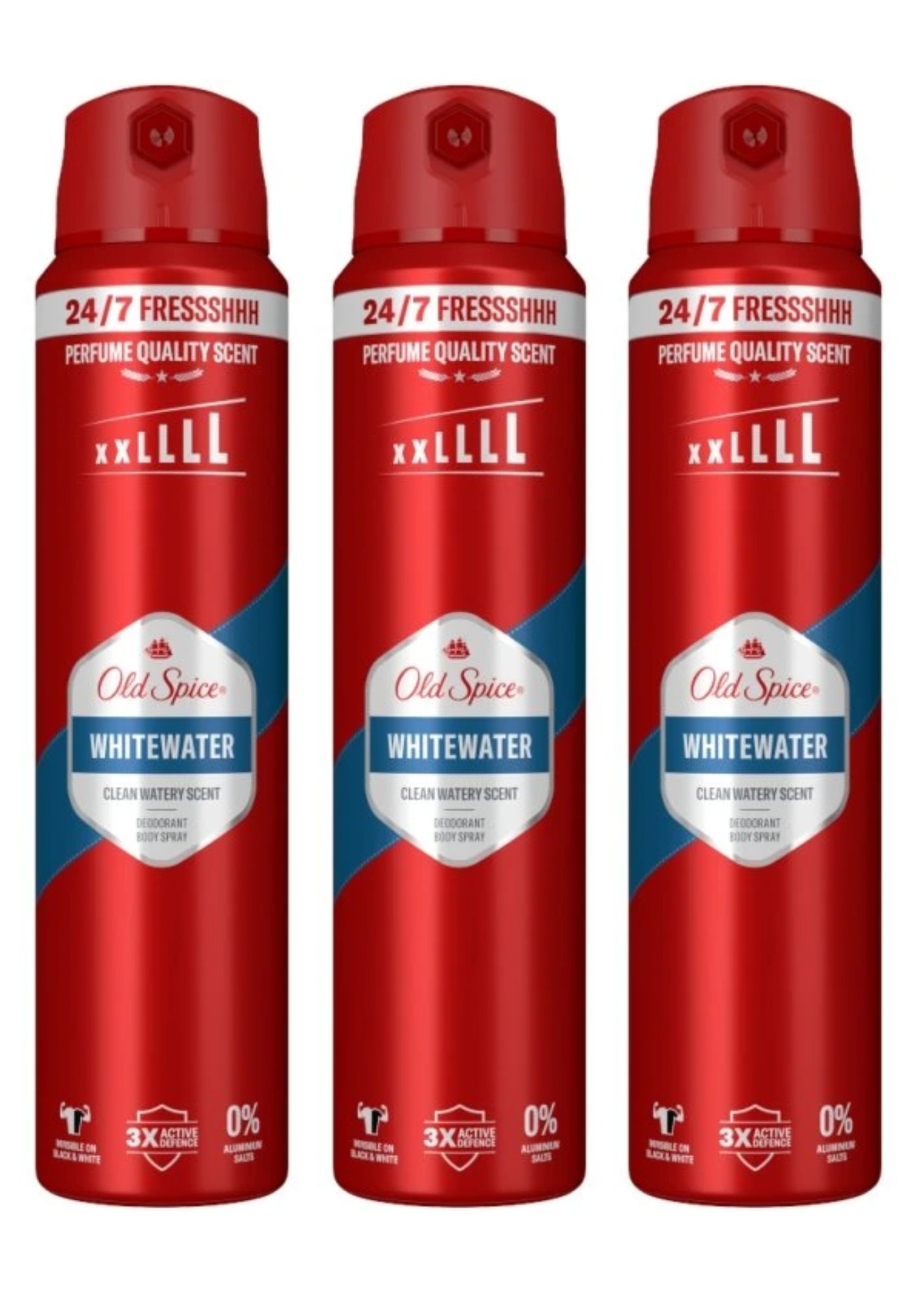 E-shop Old Spice Whitewater deospray 3x250 ml