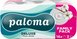 E-shop Paloma 3vrstvový toaletný papier Pure White, 16 roliek
