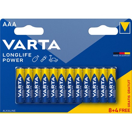 E-shop VARTA Batéria Longlife Power AAA 8 + 4 ks
